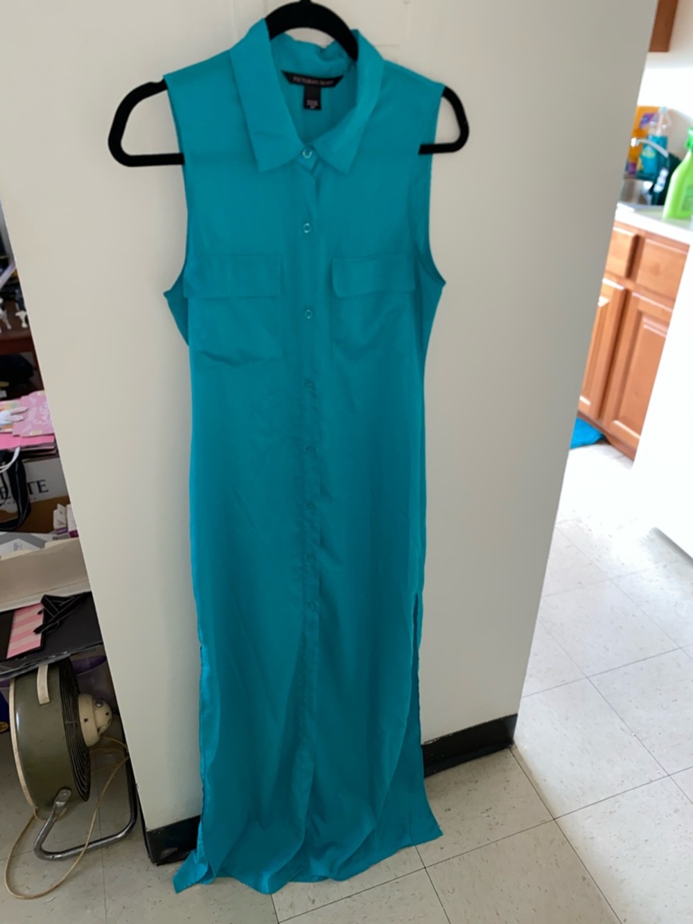 Vintage Victorias Secret Maxi Shirt dress small/petite